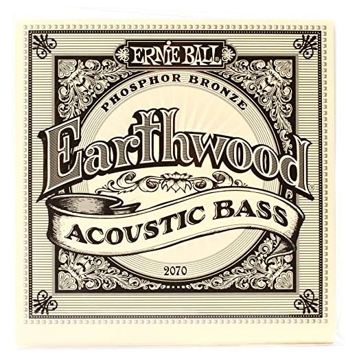 Ernie Ball Earthwood Slinky Phosphor Bronze Acoustic Bass Guitar Strings, 45-95 Gauge (P02070)