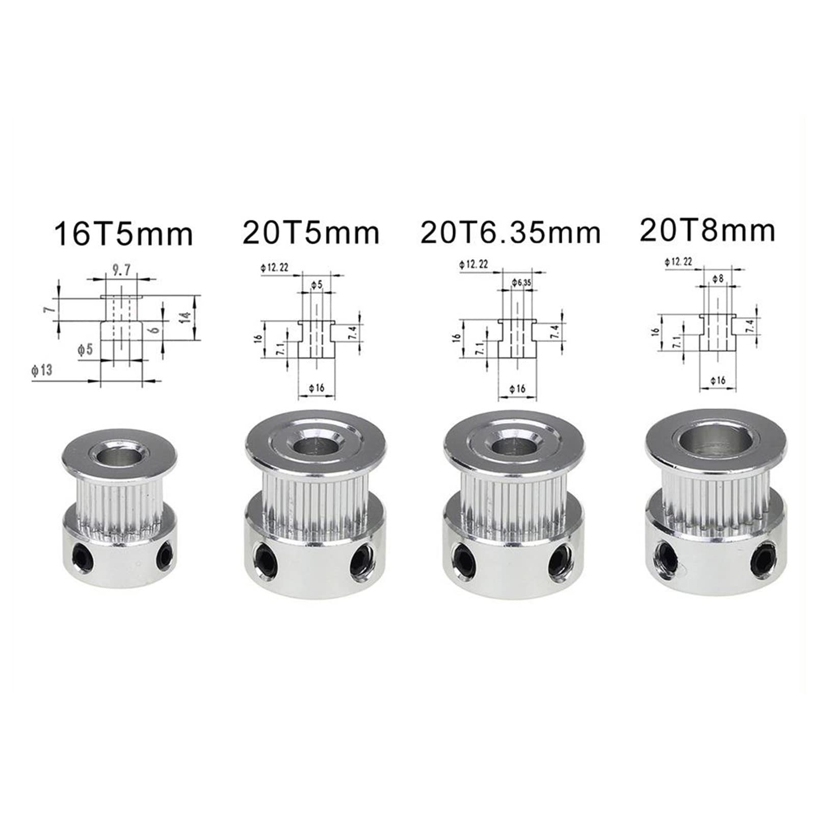 Zeberoxyz Big V Wheel With Plate And 6mm Belt Buckle For 2020V-Slot - View #6