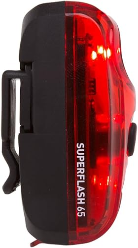 Miniatura 3 de Planet Bike Superflash 65 - Luz trasera para bicicleta, color rojo y negro