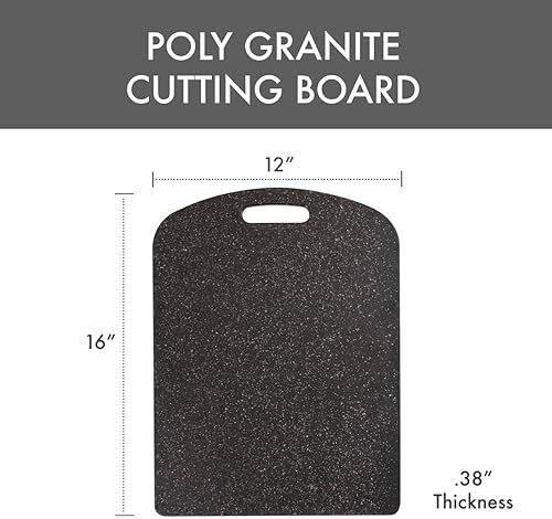Miniatura 4 de Dexas Decorator House SuperBoard Tabla de cortar con esquinas redondeadas, 12 x 16 pulgadas, granito pesado