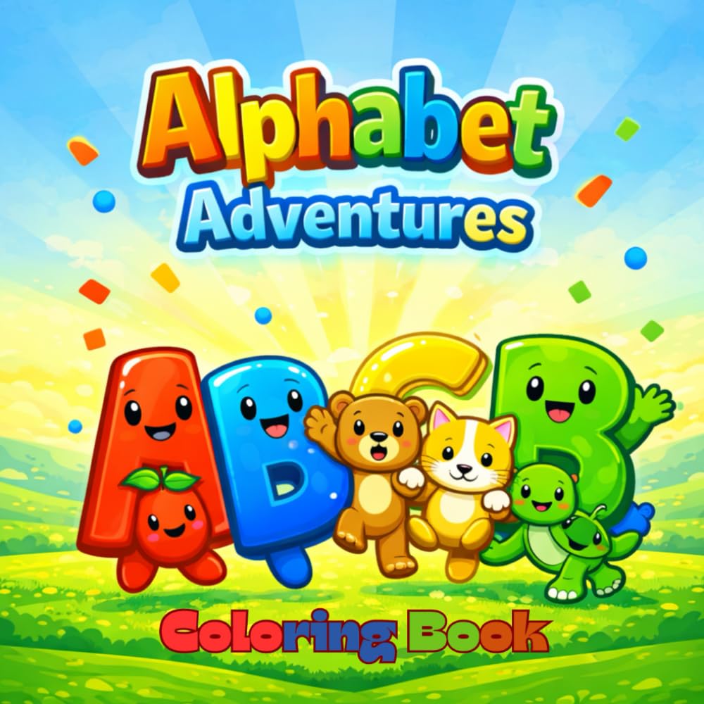 Alphabet Adventures Coloring Book: Big Letters, Big Fun for Little Learners (Ages 3–5 )Make learning the ABCs exciting, simple, and confidence-building!