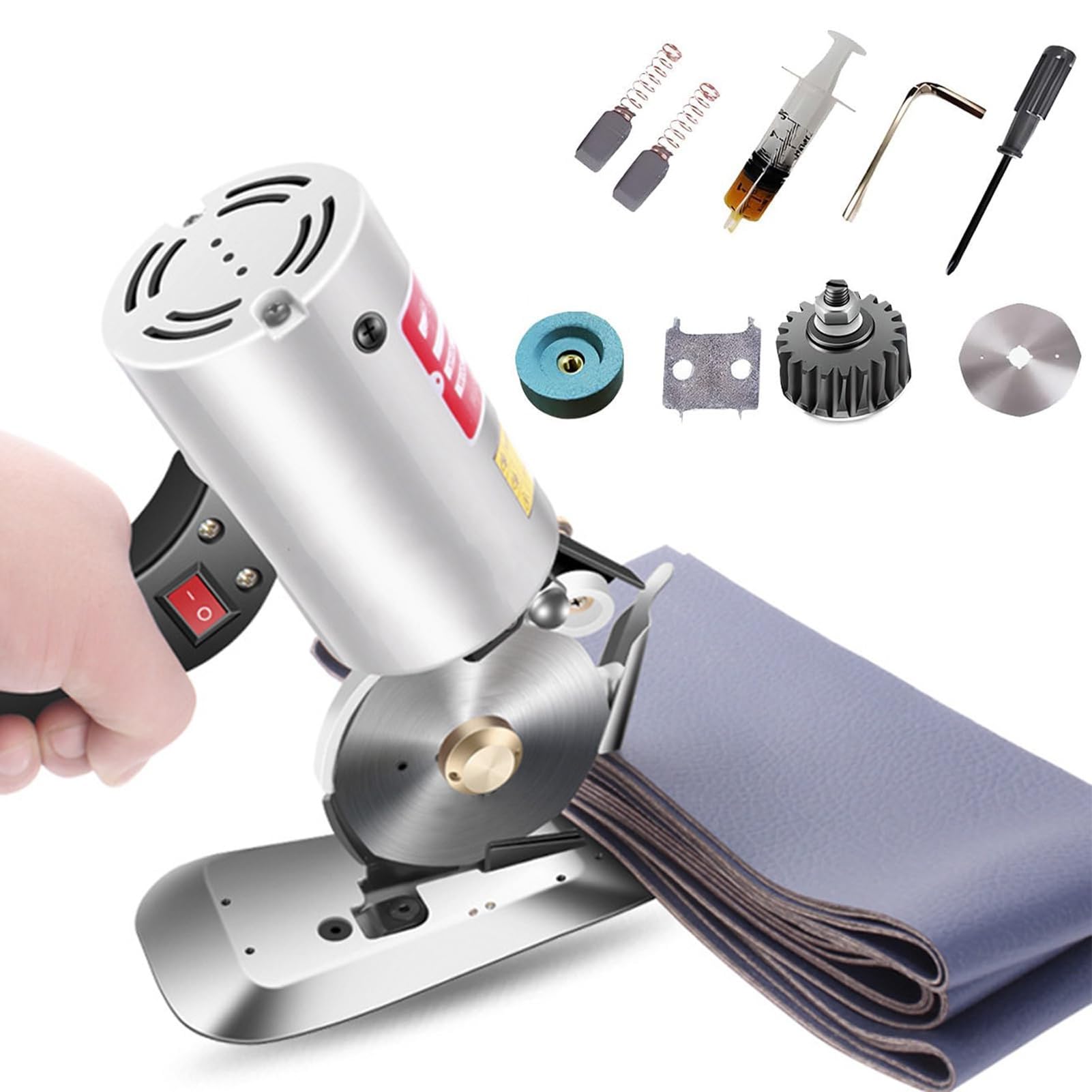 Machine de découpe électrique à couteau rond 200W et lame 90mm pour tissus