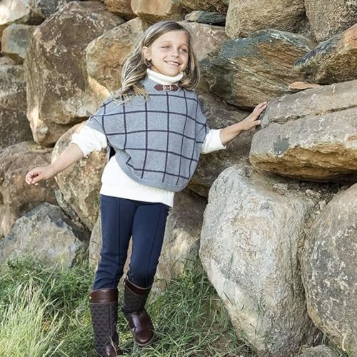 Hope & Henry Girls' Sweater Cape2