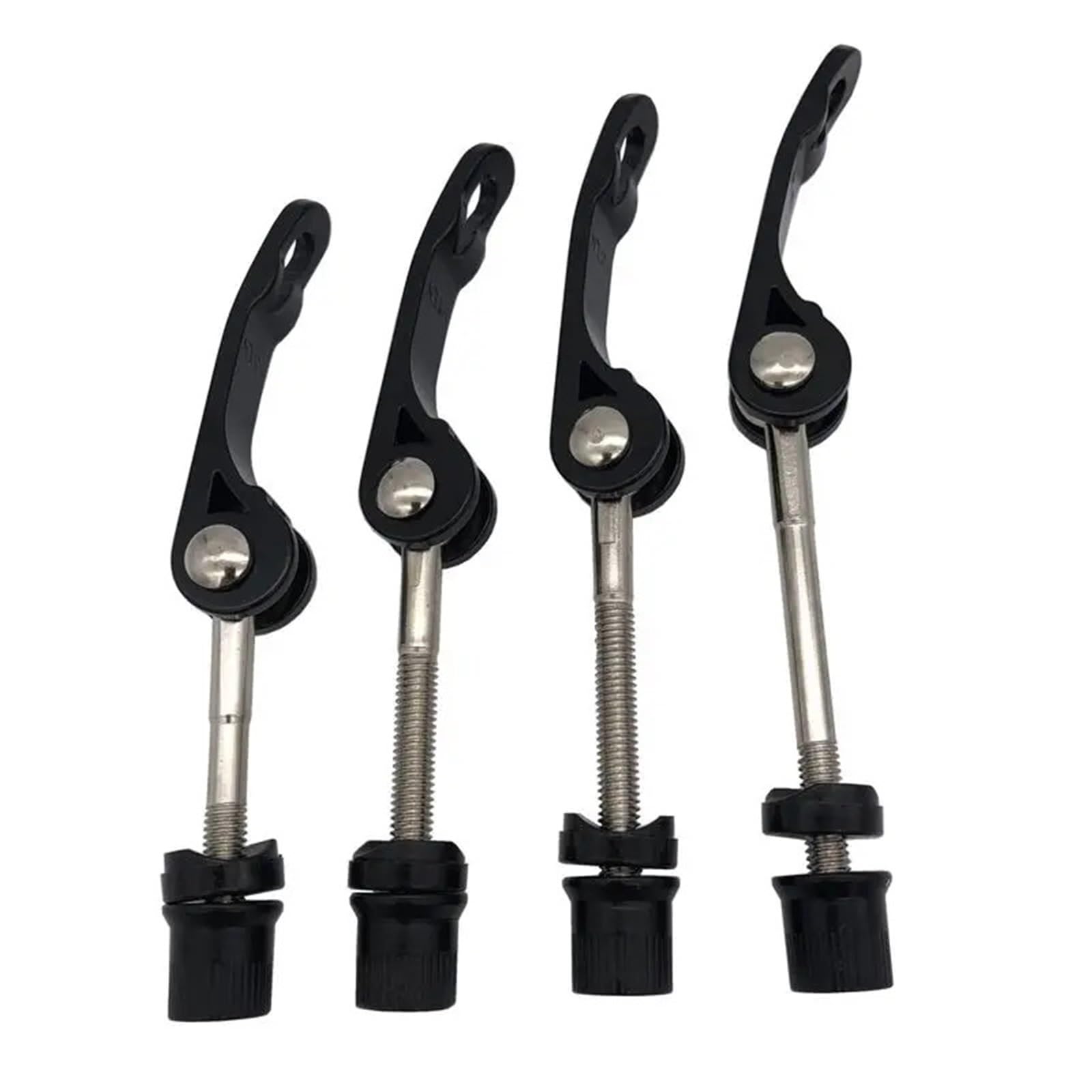 Vite a sgancio rapido per morsetto sedile 4 Pezzi Vite A Sgancio Rapido For Bicicletta Leva A Camma Morsetto Reggisella For Bici Bullone Spiedino M6 35/40/50/55/60 Mm(M6x50mm Silver color)
