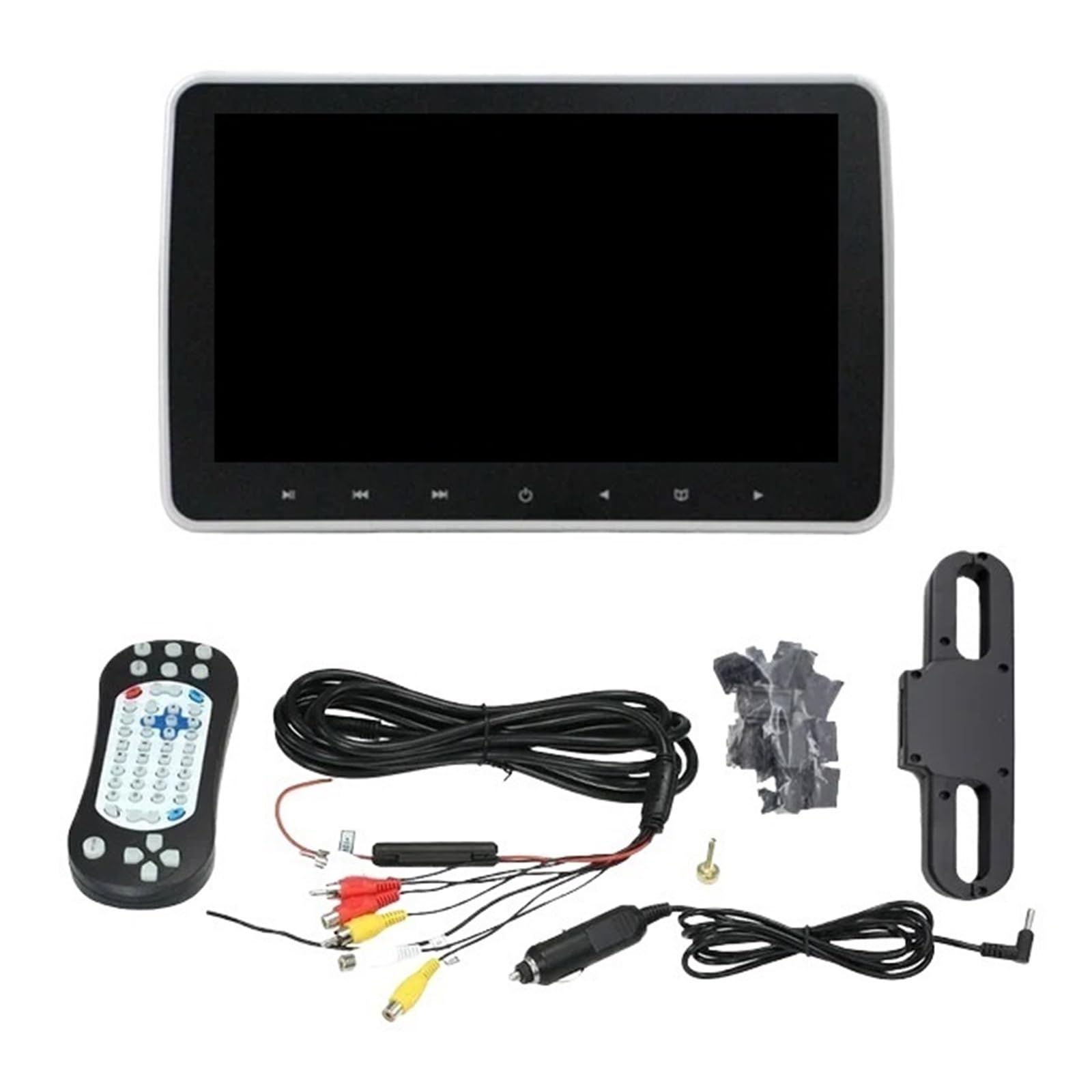 Lettori Video For Auto Da 10,1 Pollici Lettore DVD MP5 Portatile Schermo LCD HDMI Poggiatesta Pulsante Touch Display Sedile Posteriore Facile Da Installare Per I Viaggi(2 DVD Player Monitor)
