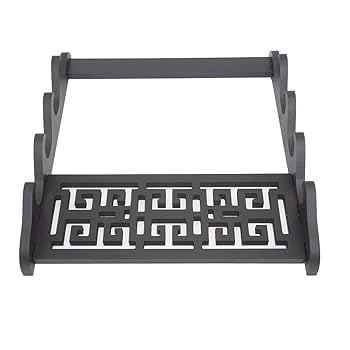 Amazon.co.jp: 刀掛け 4本用 木製黒塗り 彫り台 飾り棚 日本刀