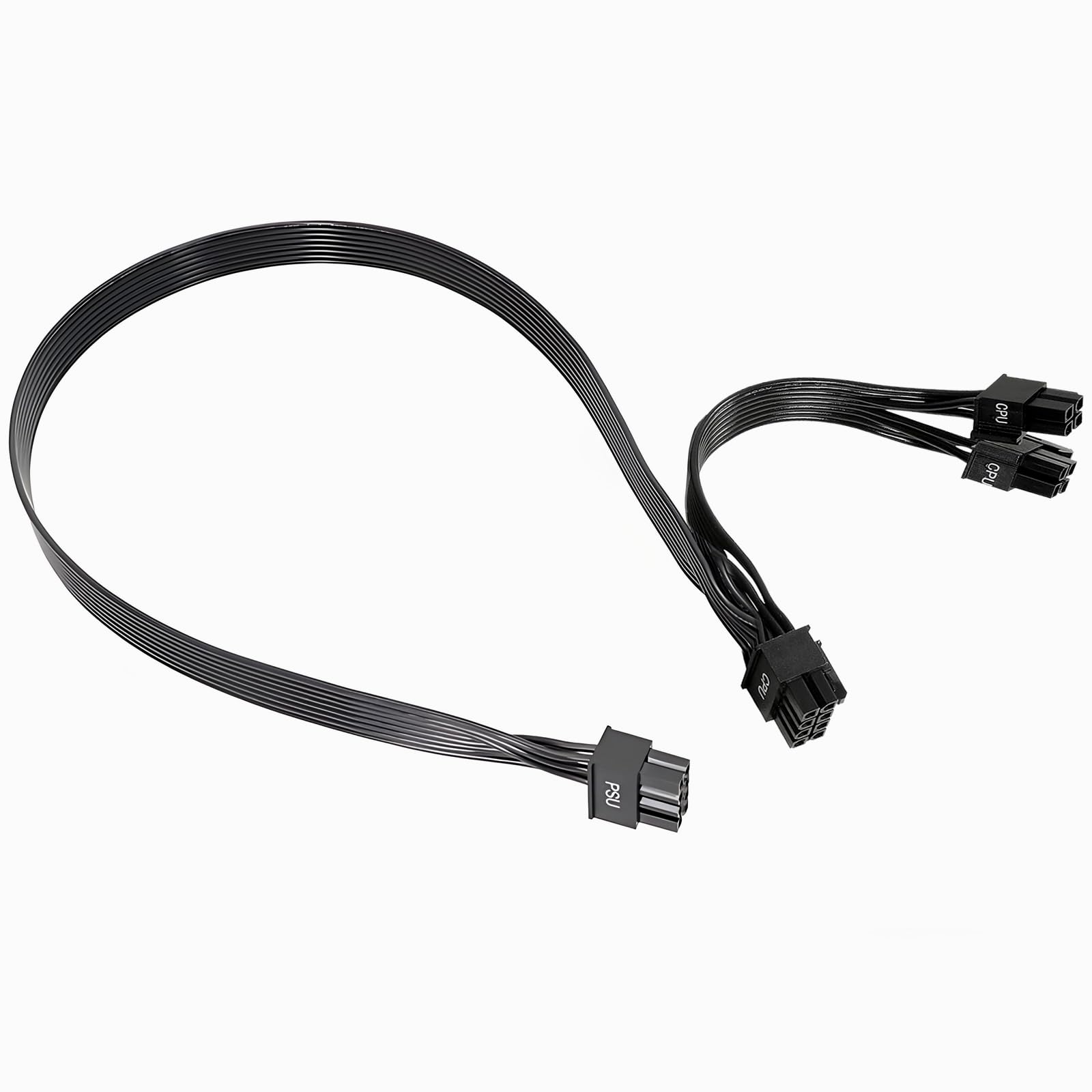 Kabel do procesora Corsair, 61 cm, 8-pinowy do 8 i 4+4 pinów do Thermaltake, kable CPU męski na męski do Aresgame (60 cm + 20 cm)
