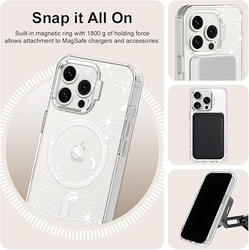 Miniatura 6 de MOSNOVO - Funda para iPhone 15 Pro, compatible con Magsafe, con protección contra caídas de 6.6 pies con tecnología Buffertech de grado militar, no