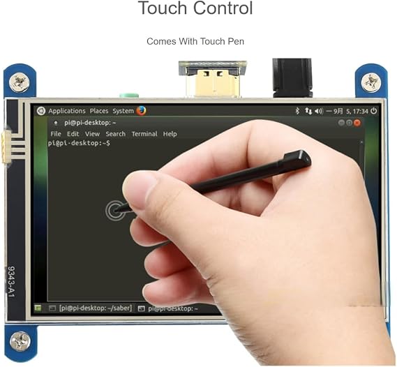 4inch Resistive Touch Screen LCD (H) Compatible with Raspberry Pi 480800 Pixels Resolution HDMI Interface IPS Panel Various Support Jetson Nano PC Windows