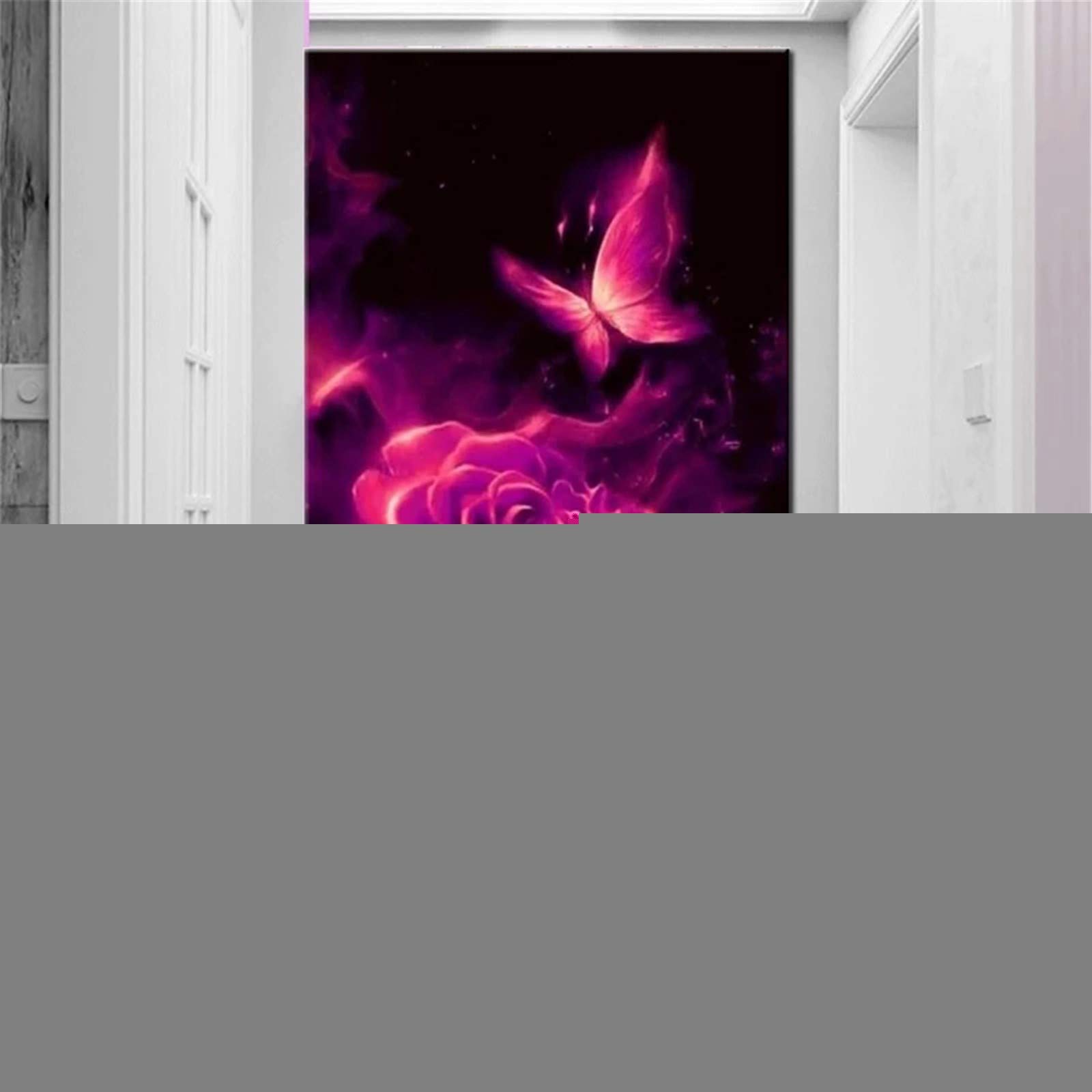 Diamond Painting Papillon Rose De Feu pour illuminer votre salon