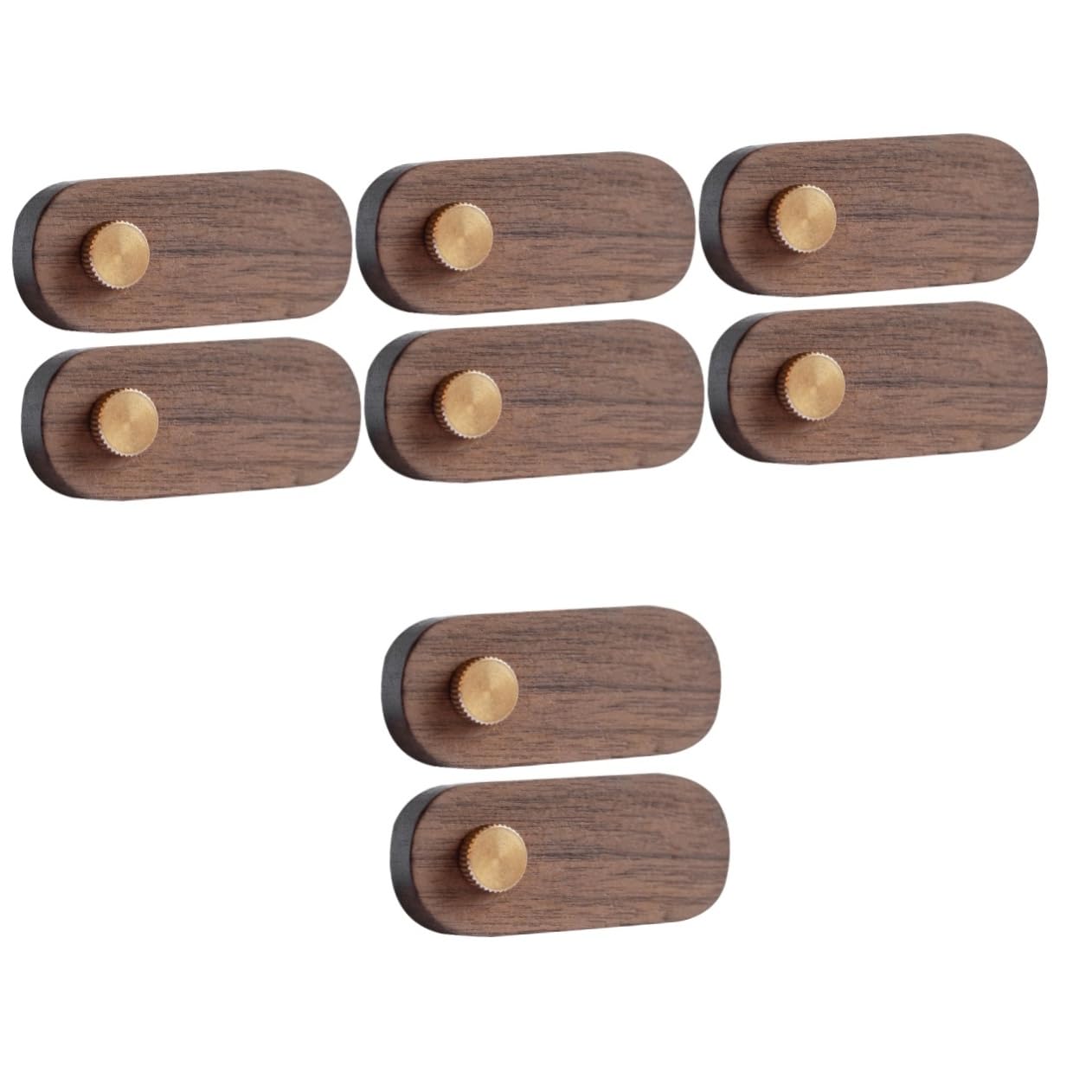 NUOBESTY 8pcs Wooden Display Holder Price Tag Display Holder for Store Window Shelf