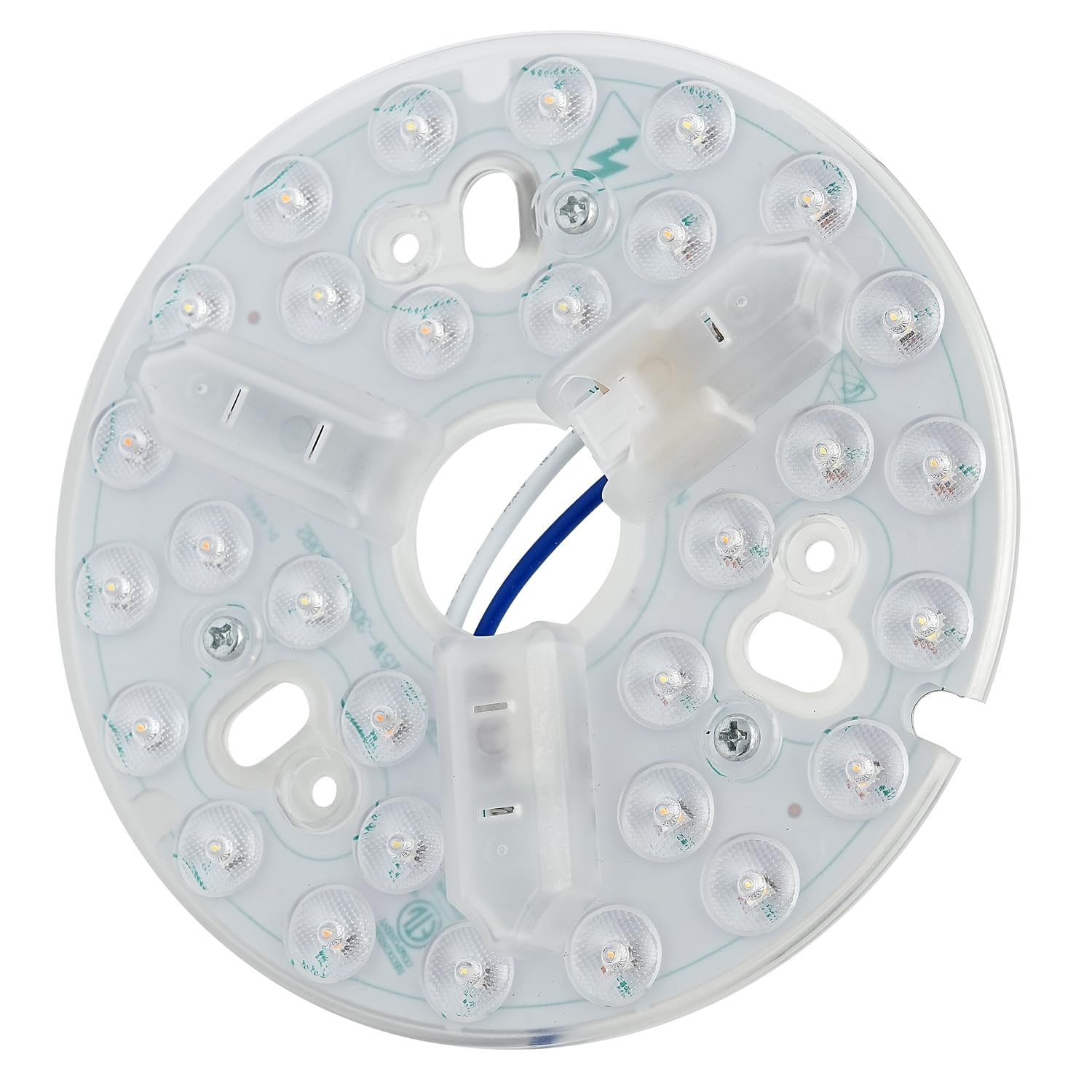 Kit de reacondicionamiento de luz de ventilador de techo, kit de actualización de luz de techo, 5.3 pulgadas, 3 temperaturas de color, 15 vatios, 1800 lúmenes, 120 V, certificación ETL (3CCT) 3