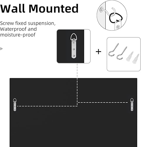 Miniatura 8 de Espejo de pared cuadrado de 32 pulgadas gran tocador rectangular de cristal plateado con arte moderno decorativo biselado dorado borde y marco