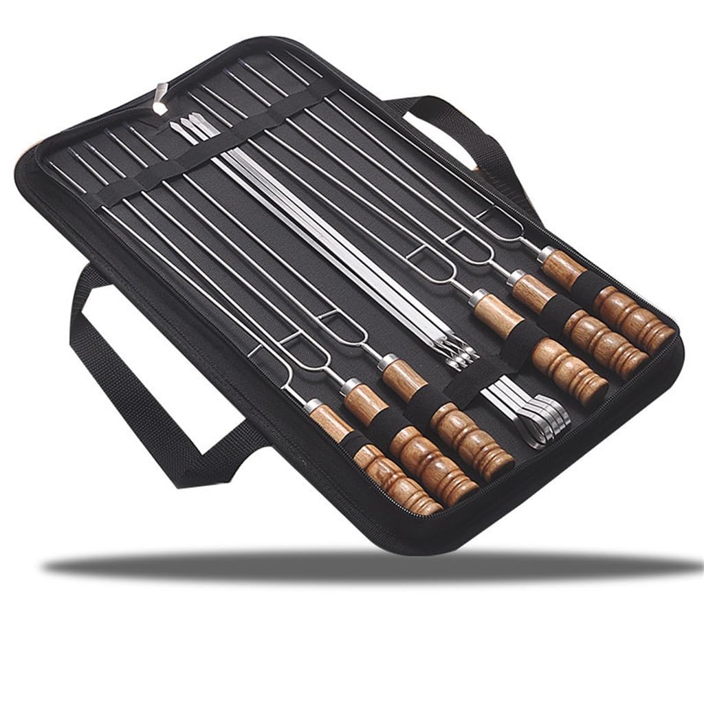 Outdoor Barbecue Fork Stainless Steel Skewer Fork Barbecue Tool Set