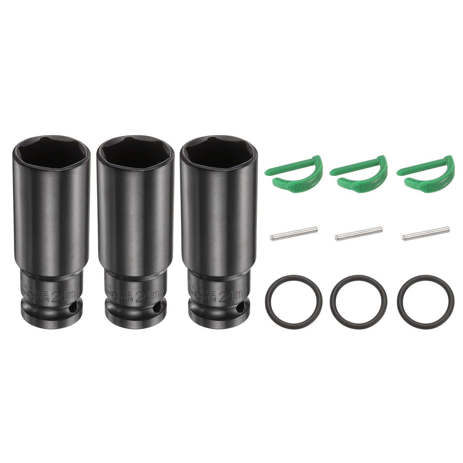 Douille à choc 6 points 1/2" 24 mm pour débloquer les écrous grippés sans abîmer les pans