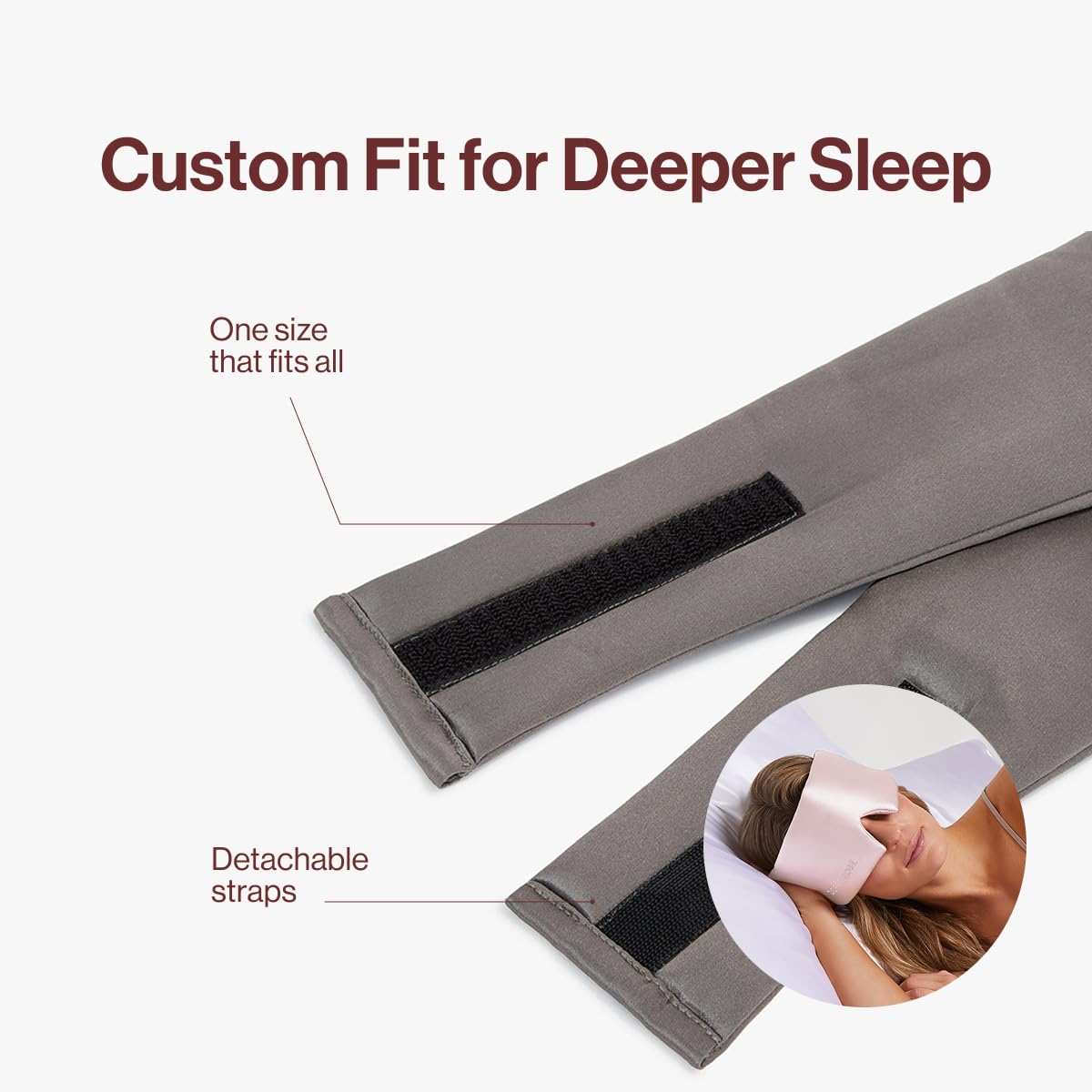 Maschera per dormire in velluto morbido e di alta qualità, stampata, per donne, idea regalo | Youlike Gift