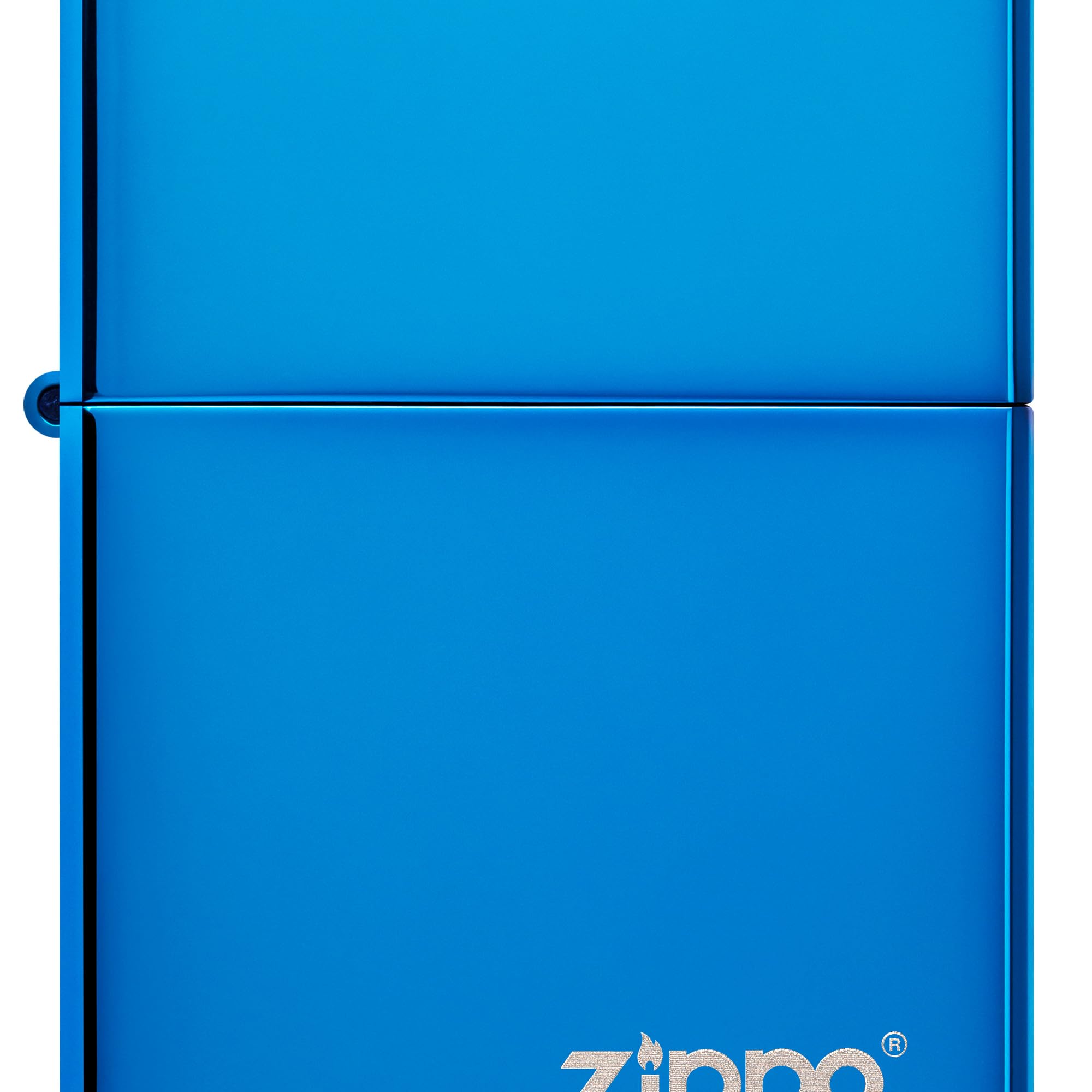 Zippo Zapalniczka Sztormowa, Niebieska o Połysku, Logo, Grawer Laserowy, Model Podstawowy, do Napełniania, Wielokrotnego Użytku, Odporna na Wiatr, Pudełko Prezentowe, Wyprod. w USA