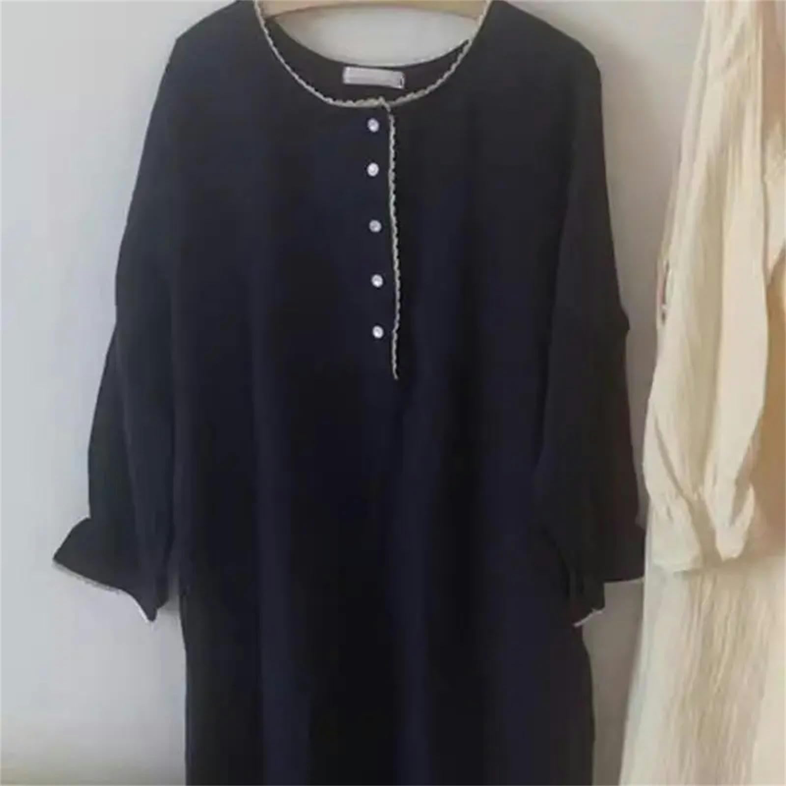 Camicia da Notte Donna Pizzo Notturna Notturna Abbottoneria Abbiglia