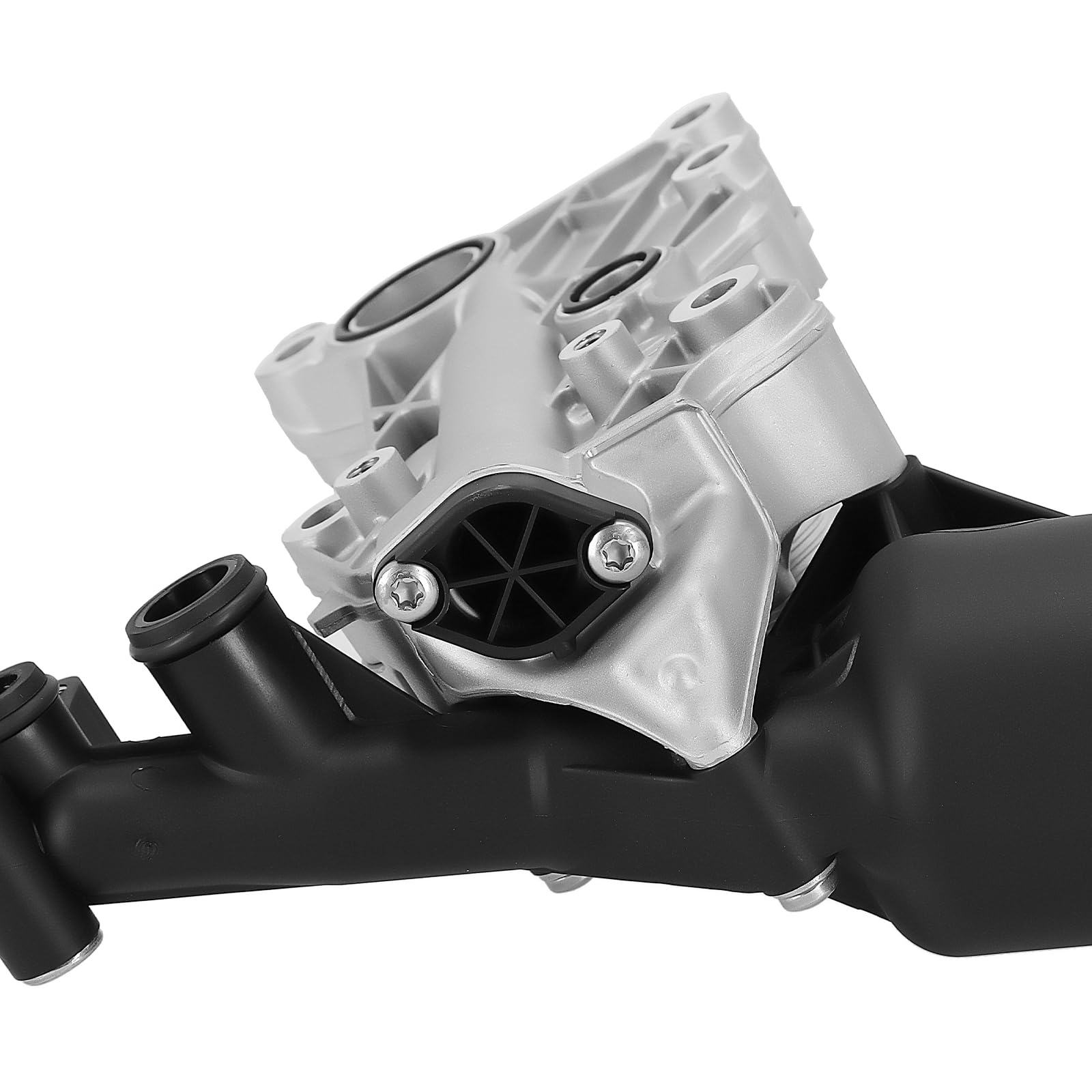 maXpeedingrods Obudowa filtra oleju, obudowa filtra oleju silnikowego z filtrem oleju i chłodnicą oleju do Mercedes-Benz klasy C W204 W205 2007-2018 A6511801310