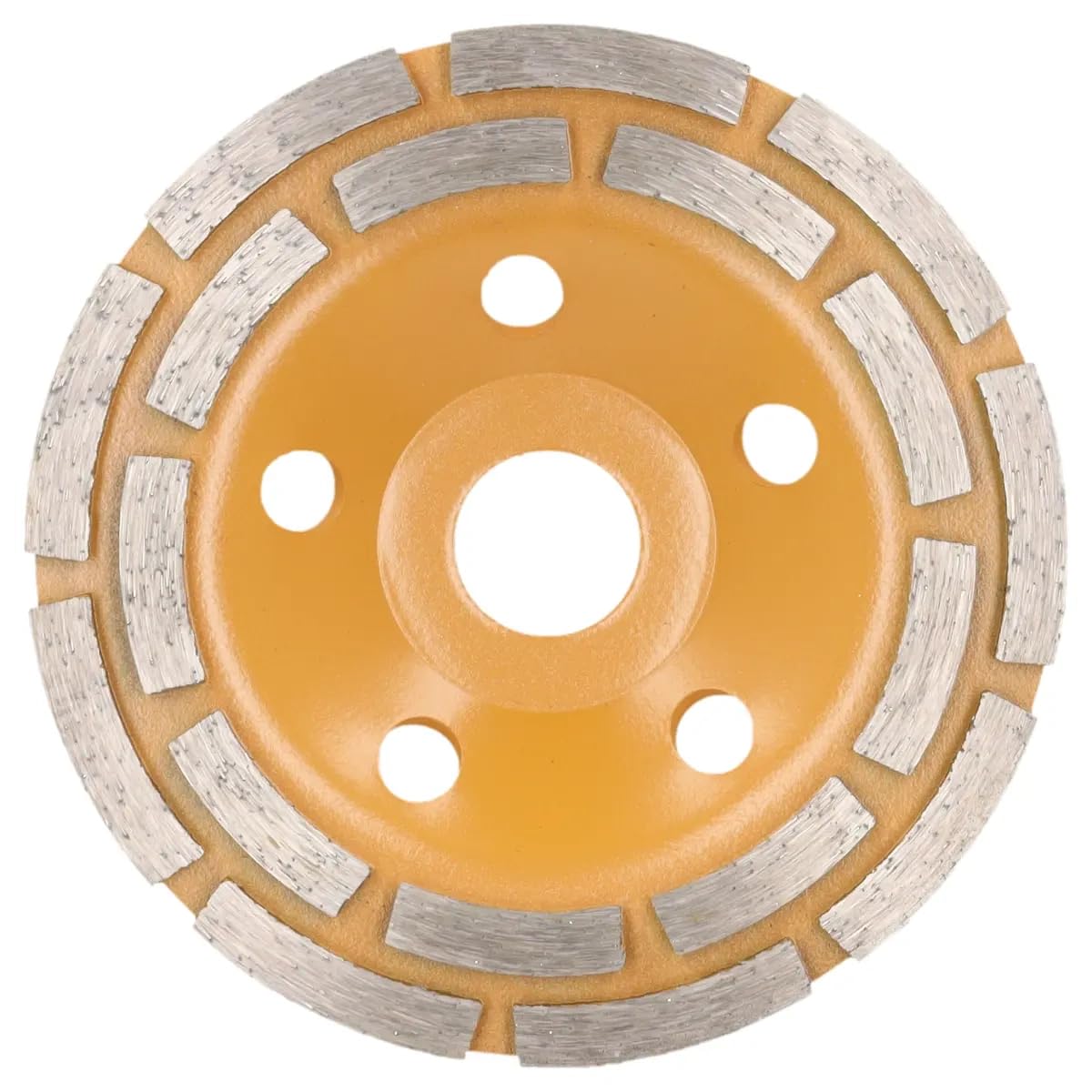 Disco diamantato DEDRA, doppio segmento, 125 mm/22,2 mm, DINAMIC per la levigatura a secco di calcestruzzo, pietre e derivati edili, adatto per uso continuo