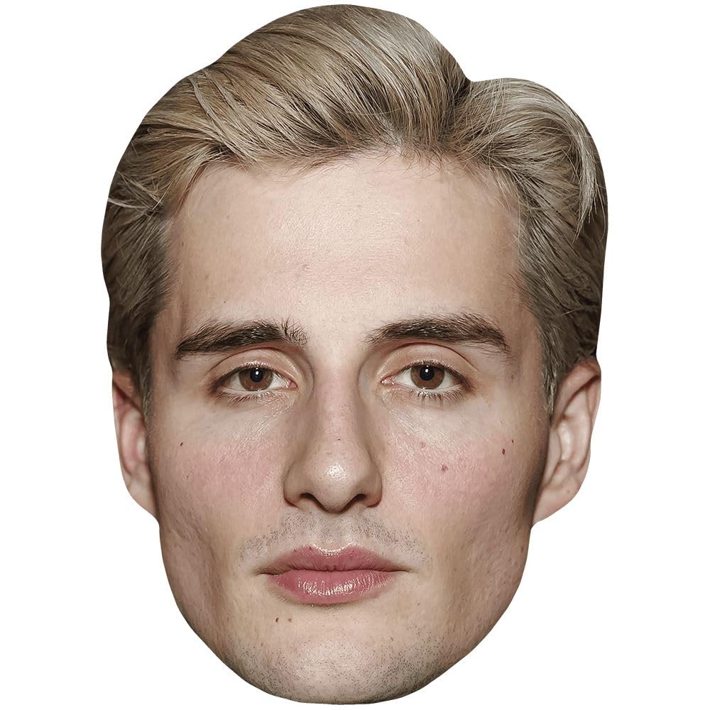 Luis Freitag (Blonde) Celebrity Mask, Flat Card Face, Fancy Dress Mask