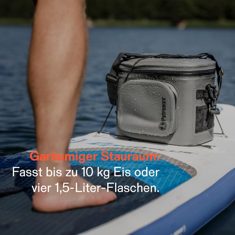 Petromax Kühltasche für tagelang eisgekühlten Proviant | Unabhängigkeit von Strom & Akku | wasserdichter Reißverschluss | für Eiswürfel und Kühlakkus