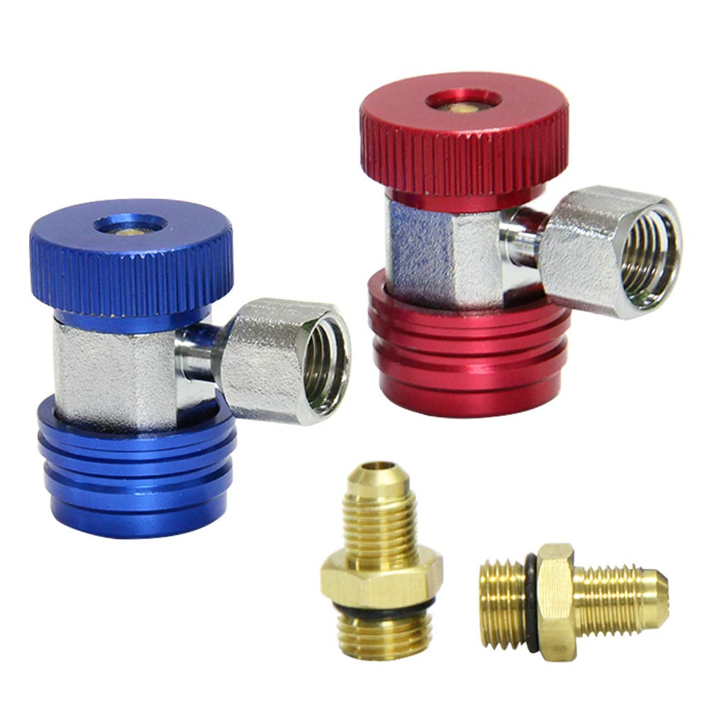 Buy Apeixoto Adjustable R134A Adapater High Low AC Freon Mainfold Gauge