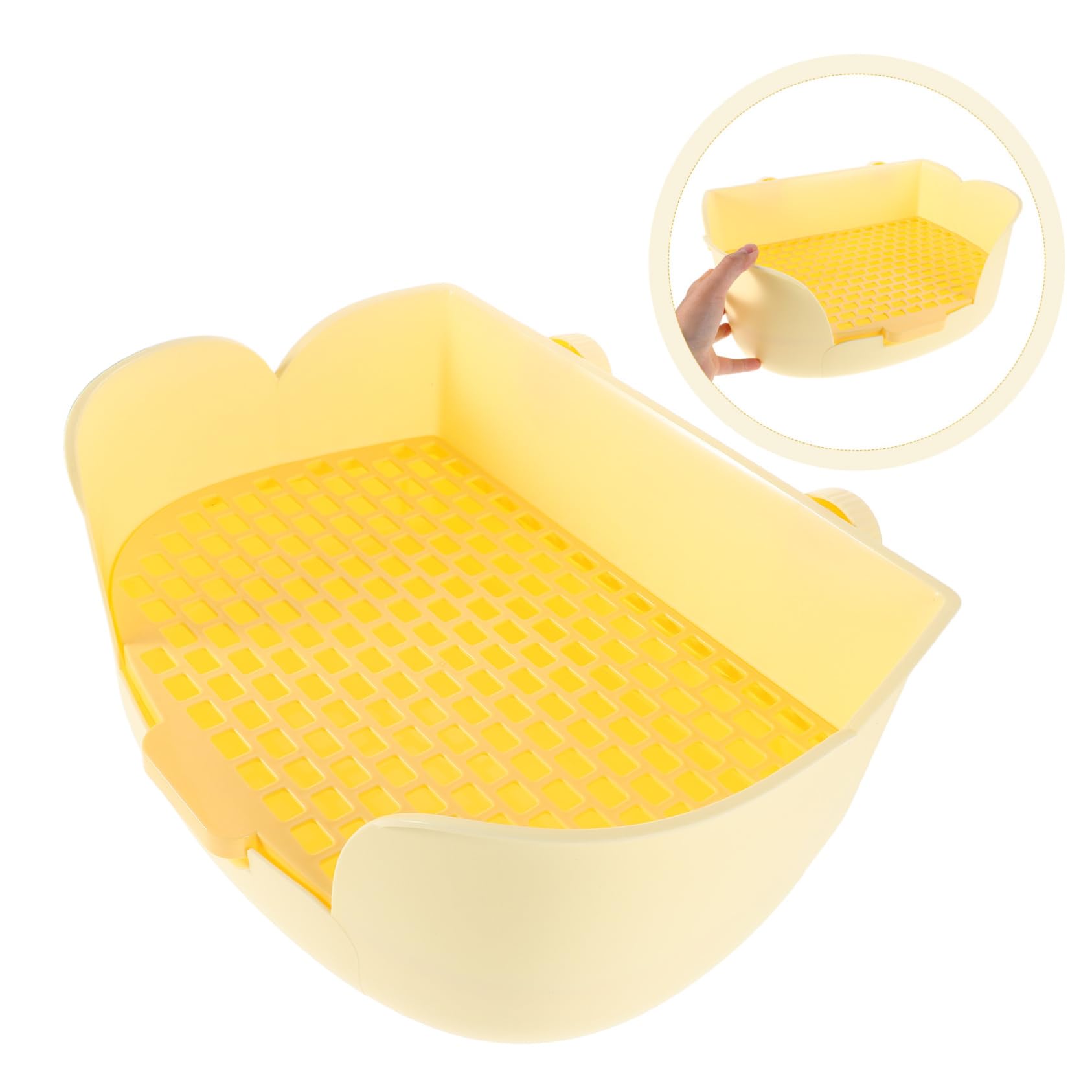 Litter Box Tray Ecktoilette Für Kleintiere Kunststoff Für Kaninchen Meerschweinchen Und Chinchillas Einfach Zu Reinigen Installieren Für Käfige Und Zuhause