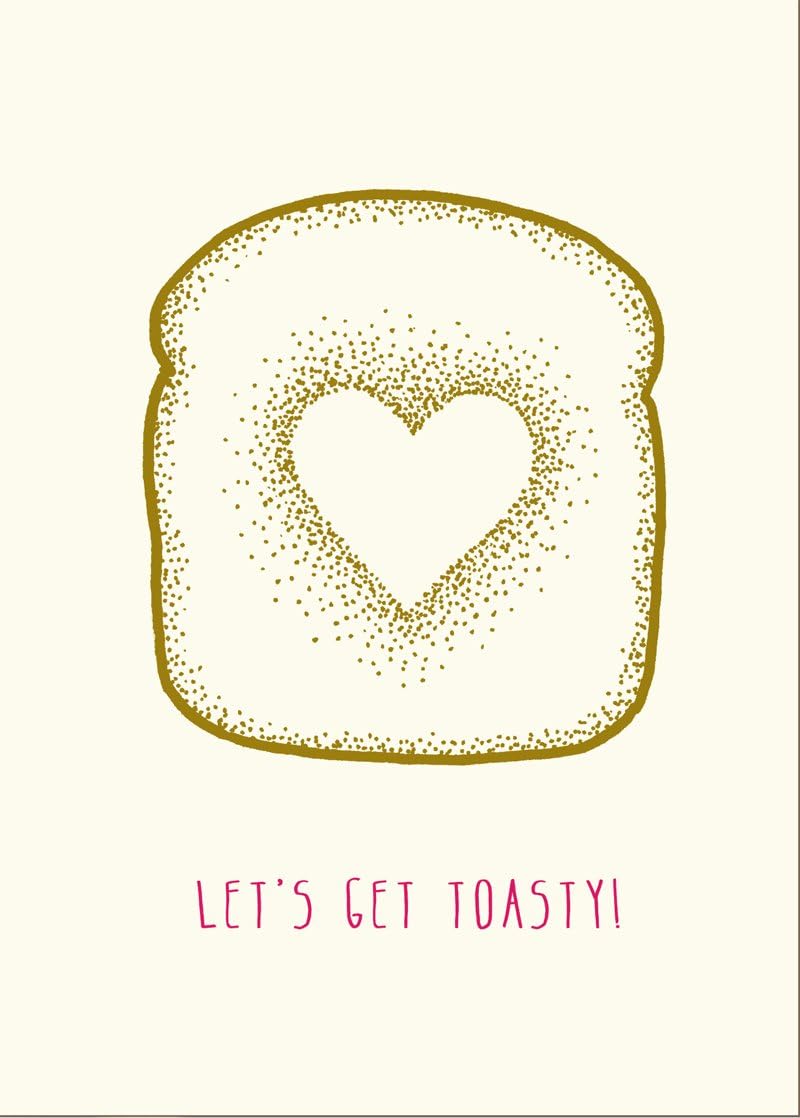 Lark Press Let's Get Toasty Love Card, 3.5 X 4.75 (1)