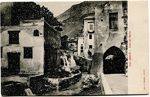 Primi '900 Amalfi Valle Dei Molini Cascate Monti Salerno FP B/N Cartolina Postale
