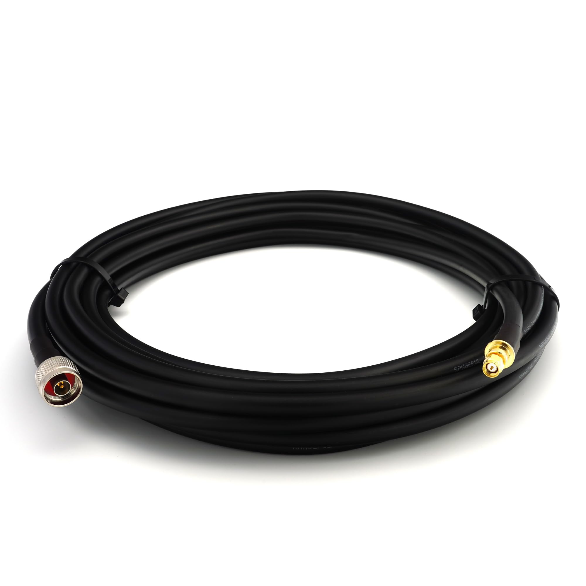 30m N maschio a SMA maschio — Prolunga coassiale flessibile HF400 interamente in rame da 50 Ohm (equivalente a LMR400 UF UltraFlex) — per antenna router wireless mobile WiFi LTE 4G 5G 6G