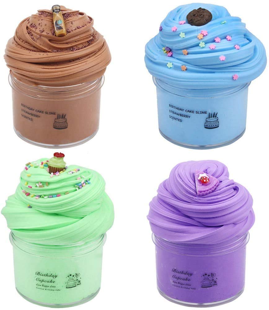 DIY Light Soft Slime, BESTZY Toy Scented Sludge, Scented DIY Light Soft Slime, Foam Slime Clay Putty, Beautiful Color Cloud Art Clay, Floam Cloud Slime, 70 ML