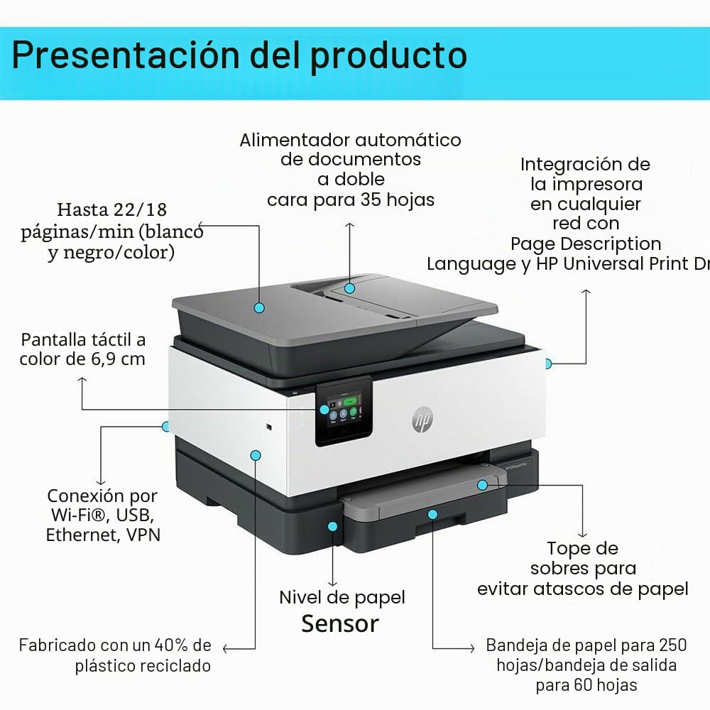 HP Officejet Pro 9120b All-in-One - Multifunktionsdrucker - Farbe - Tintenstrahl - Legal (216 x 356 mm)