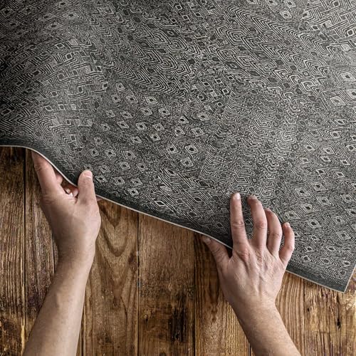 Tapis extérieur résistant à la décoloration et imperméable en PVC rectangle 60x90 - 5