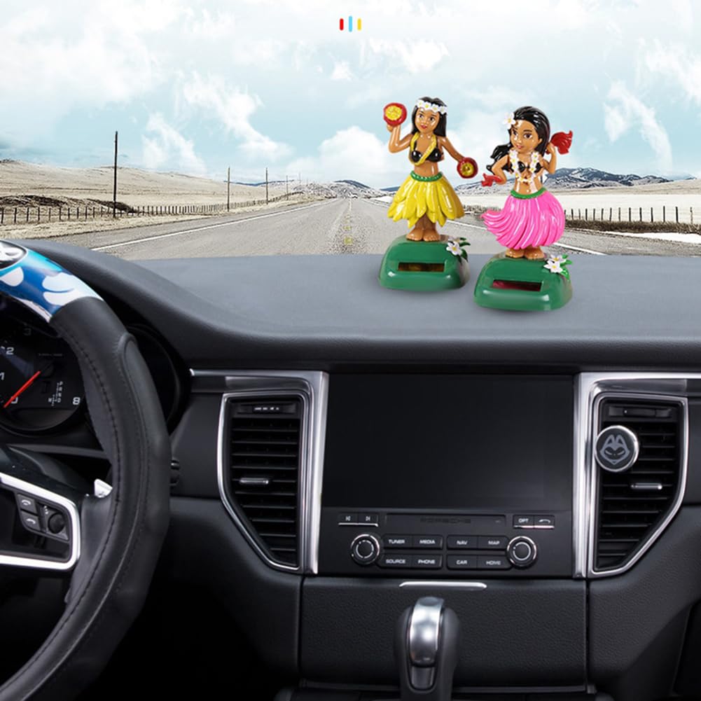Bambola Hawaiana a Energia Solare Giocattolo, Giocattolo Solare Danzante Durevole Della Decorazione Del Cruscotto Dell'automobile Per La Dell'ufficio Del Cruscotto Della Decorazione Dell'auto