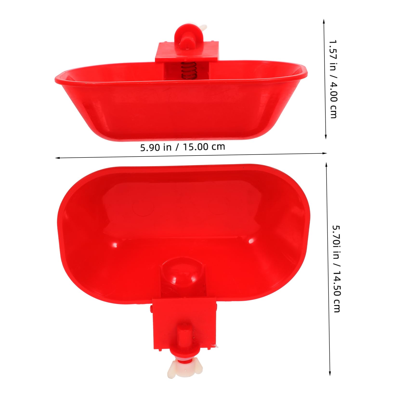 SUPVOX Automatic Chicken Waterer Cups 5pcs Feeder Bowls for Poultry Duck Water Dispenser