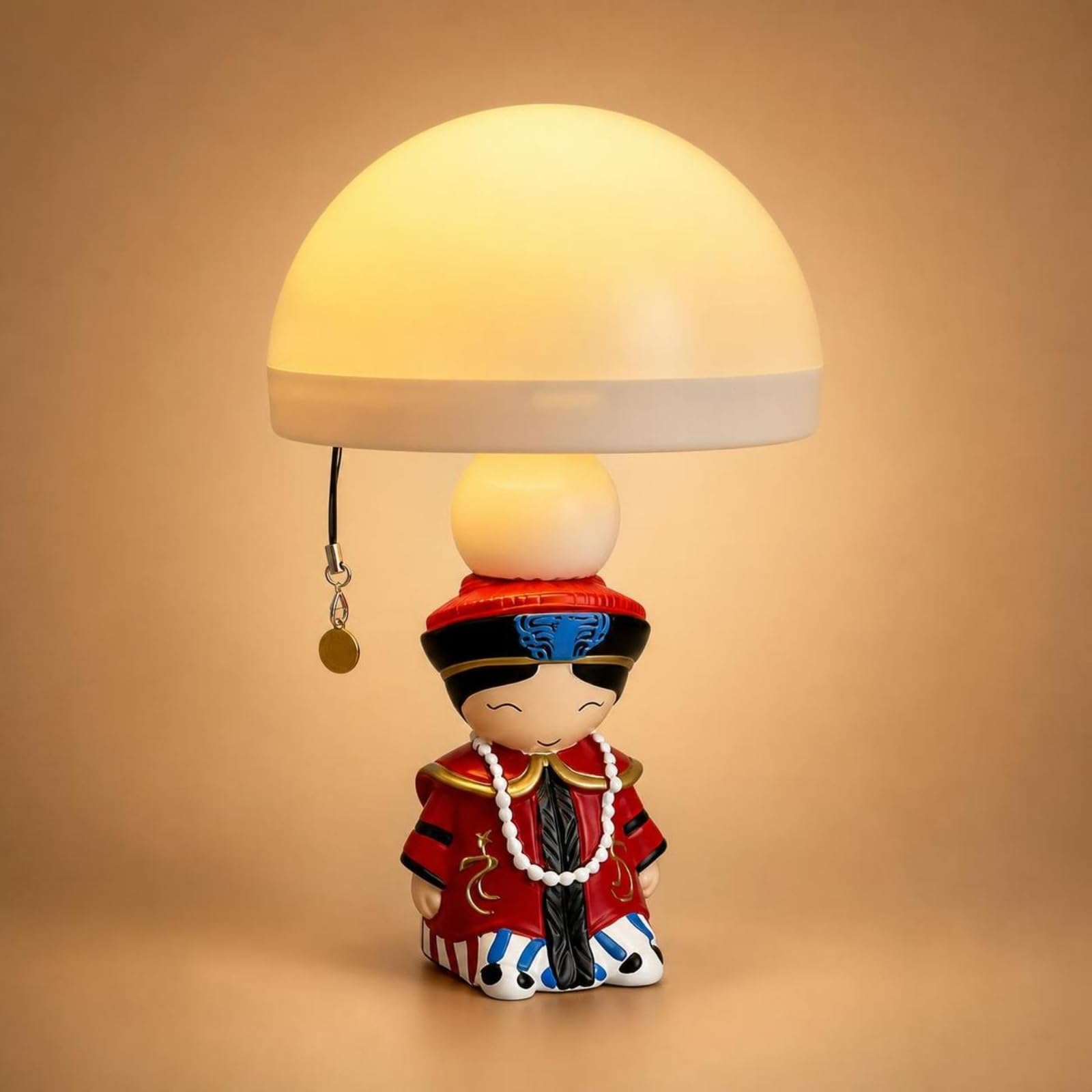 Children Night Nocturna para Niños Lámpara Decorativa Lámpara de Cabecera con Figura Real Brillo Tenue para Relajación Pantalla Redondeada y Resina, Reina