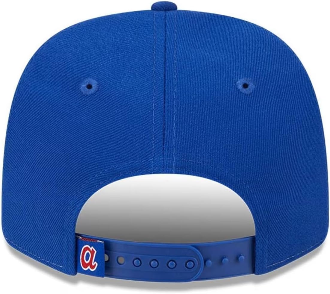 New Era Atlanta Braves MLB Cooperstown Replica 9SEVENTY Baseball Adjustable Snapback Hat Blue