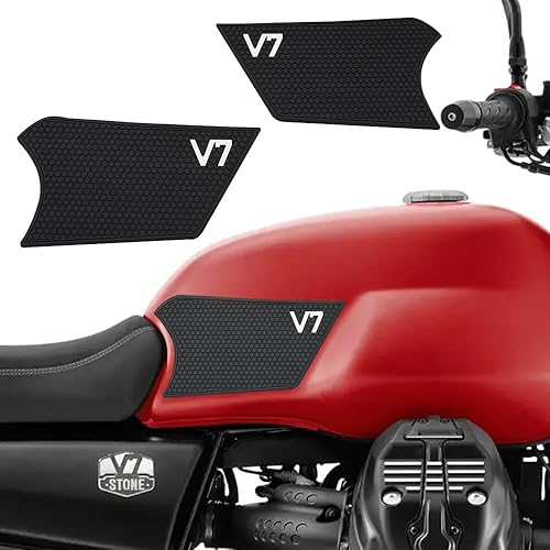 Para Moto Guzzi V7 iii 850 2021 - Almohadilla lateral para tanque de combustible, almohadillas protectoras, calcomanías, calcomanía de gas, agarre