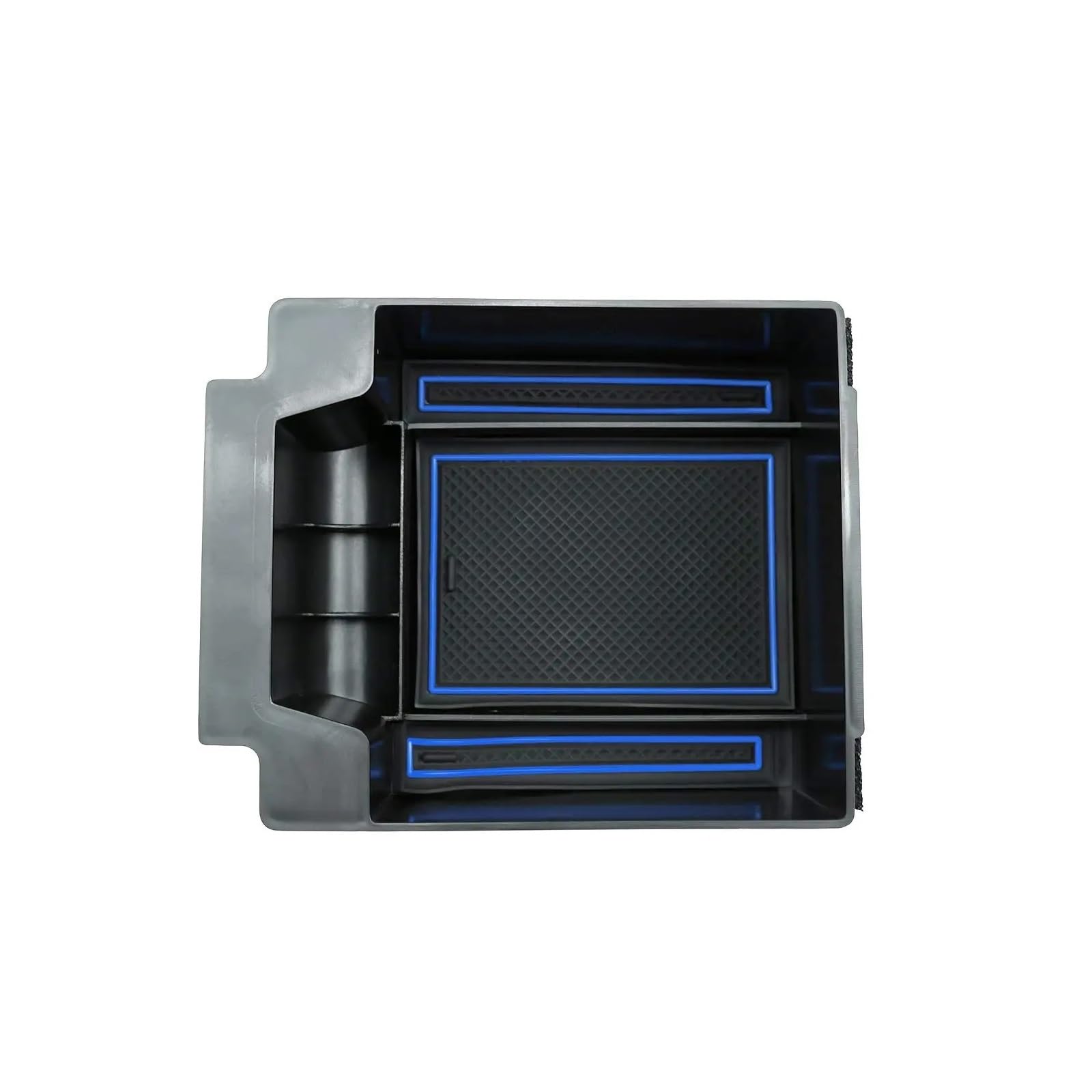 Sckcpnhnpp One Color Console Storage Box Container For Seat For Ateca 2017-2024 Auto Interior Armrest Storage Box Central Control Console Container Car Stowing Tidying Supplies Armrest Storage Tray(2)