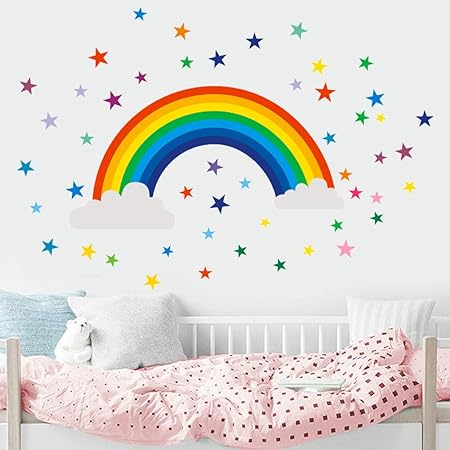 Stickers arc en ciel chambre fille Clearance