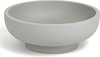 YMXYJM Large Gray Concrete Decorative Bowl - Handmade Modern Fruit Bowl for Kitchen Counter, Stylish Key Holder for Entry Table, Home Decor