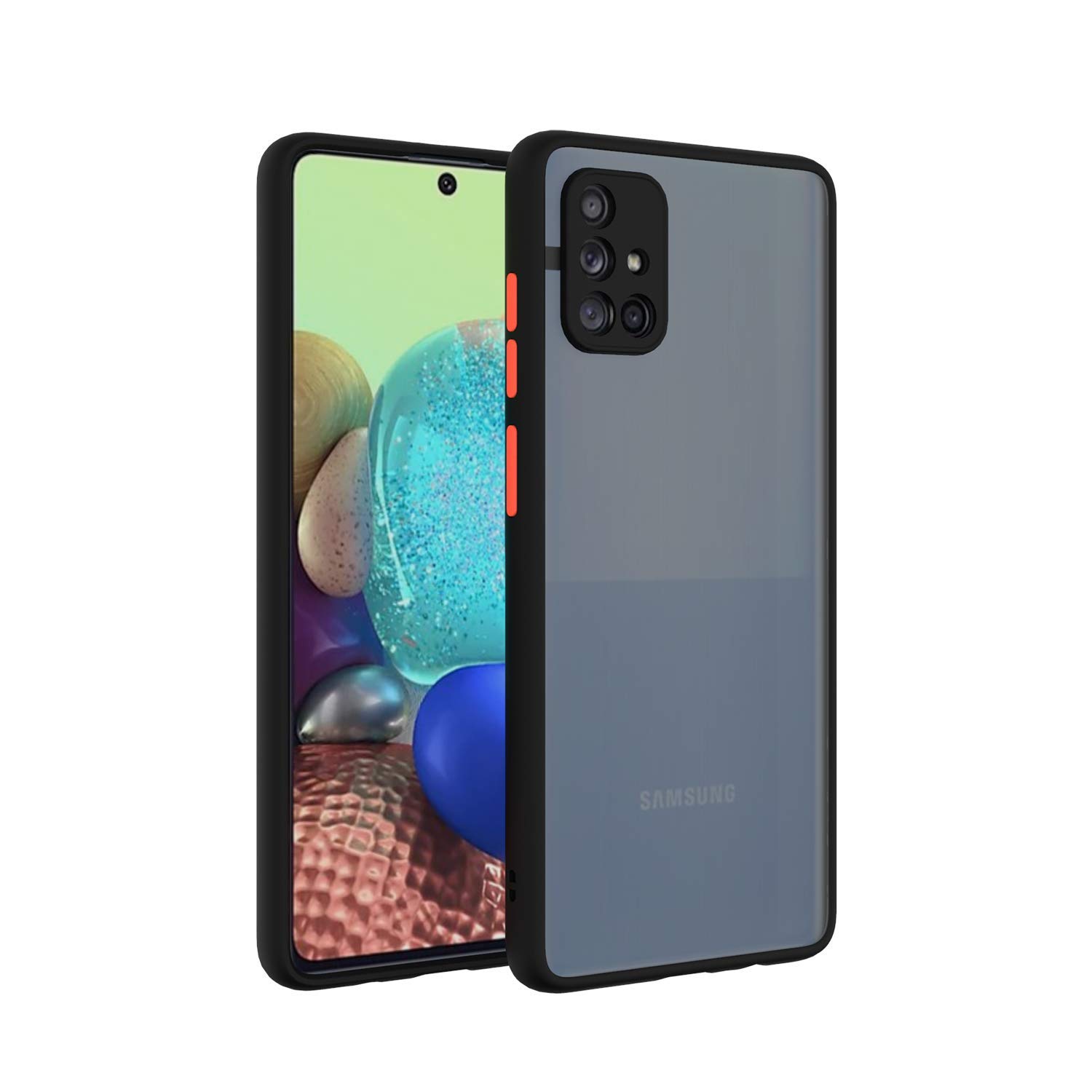 mobbysol® back cover for samsung galaxy m51 smoke translucent shock proof smooth rubberized matte hard back case cover (samsung m51, smokee black) - Black (B08MV91ZJL) Amazon Price History, Amazon Price Tracker