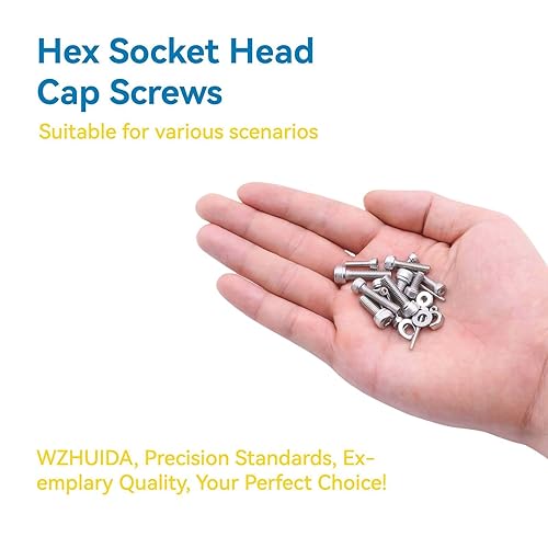Miniatura 4 de WZHUIDA Juego de 660 tornillos M2, M2 x 0.157 in0.236 in0.315 in0.394 in0.394 in0.472 in0.630 in, acero inoxidable, tornillos de cabeza hexagonal