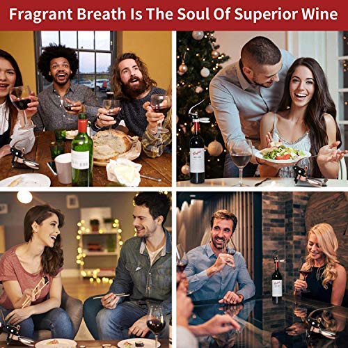 Wine Bottle Opener Corkscrew Set-[2020 Upgraded] Holleringlan Wine Opener Kit With Foil Cutter,Wine Stopper And Extra Spiral - Thumbnail 7