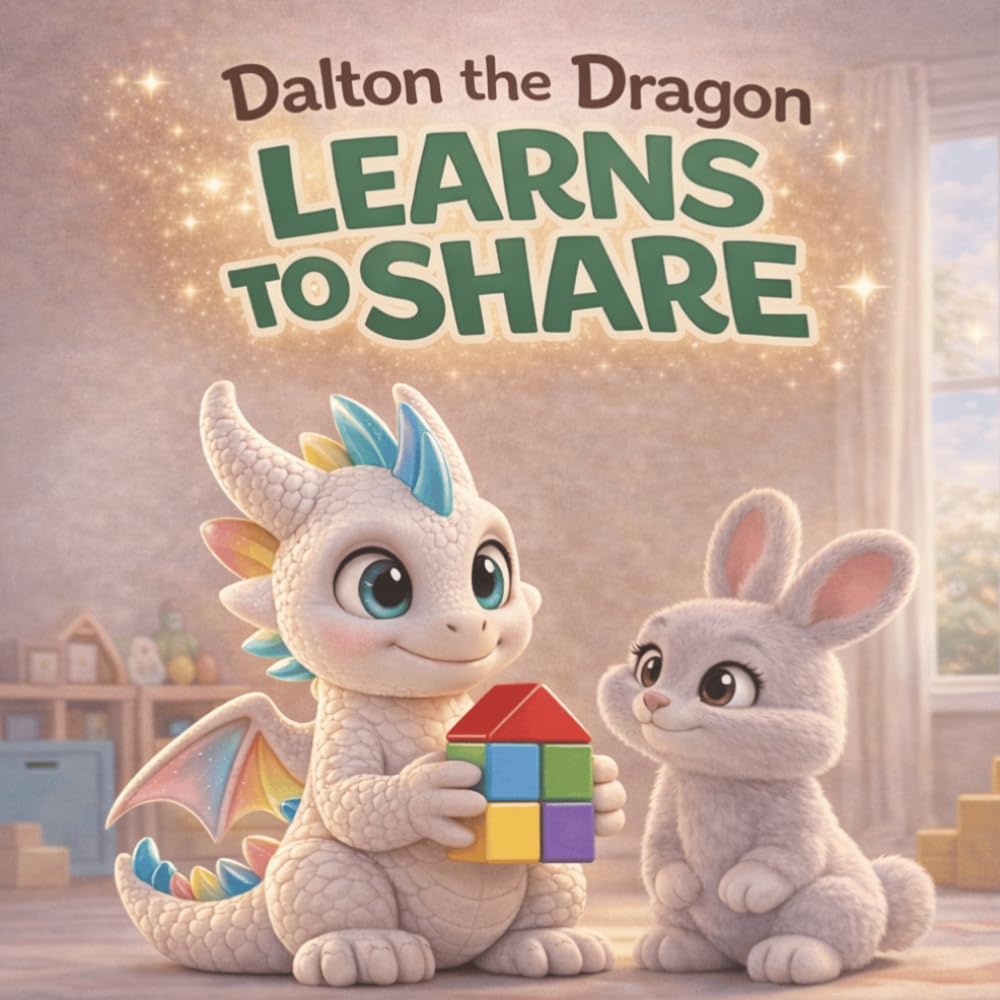 Dalton the Dragon Learns to Share: A Gentle Bedtime Story About Sharing for Toddlers and Kids Ages 3–6 | Social Emotional Learning Picture Book