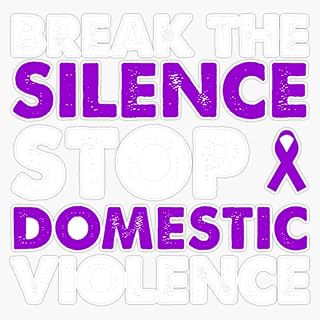 Break The Silence Stop Violence Domestic Violence Awareness Sticker Vinyl Decal Car Laptop Wall Window Bumper Sticker 5"