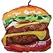 SCOOCHIE PET PRODUCTS Scoochzilla Tough Burger Dog Toy, 6-Inch