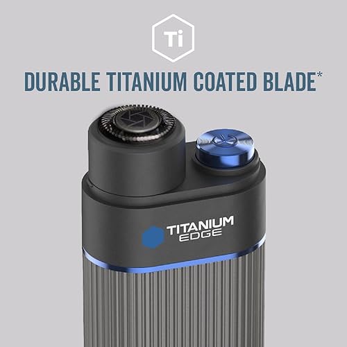 Miniatura 8 de Microtouch Titanium Edge - Recortador de orejas y nariz con doble cabeza de cuchillas rotativas con luz  Resistente al agua  Apto para viajes