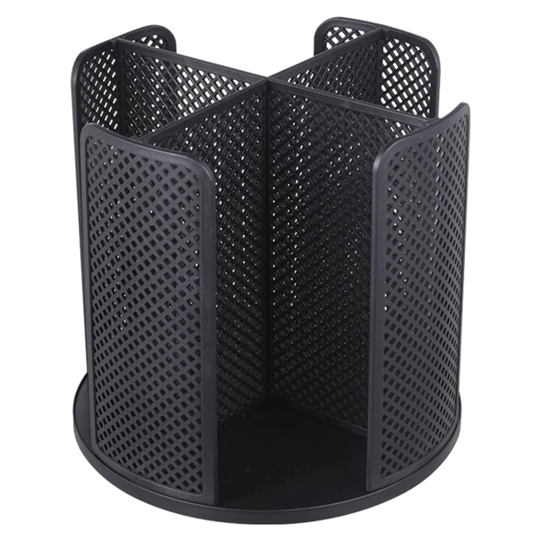 Hndhbfgrt Coffee Cup Dispenser, 360° Rotatable Disposable Paper Cup and Lid Holder 4 Compartments,Can Stacking Supports 3-16 Oz Cups
